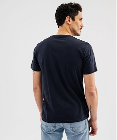 tee-shirt manches courtes avec inscription graphique homme bleu standard tee-shirtsG437601_3