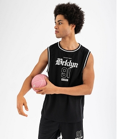 GEMO Débardeur se sport en maille respirante homme noir standard