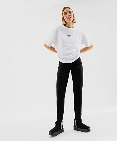 leggings avec zips decoratifs femme noir standard leggings et jeggingsG438701_4