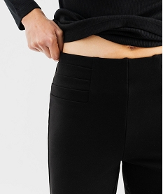 legging avec surpiqures a la taille femme noir standard leggings et jeggingsG438801_2