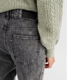 jean boyfriend taille normale avec ceinture fine femme gris standardG442501_2