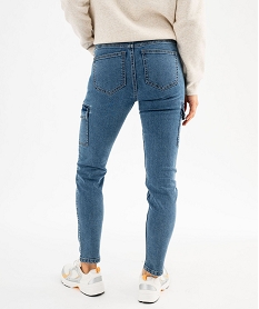 jean cargo slim taille normale femme bleuG444001_3
