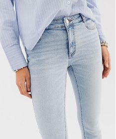 jean slim taille normale en denim extensible femme bleuG445101_2