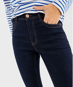 jean slim bootcut taille haute femme bleuG445201_2