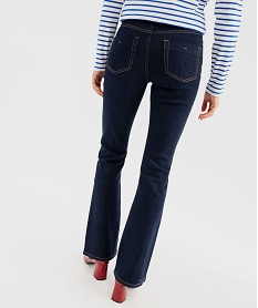 jean slim bootcut taille haute femme bleuG445201_3