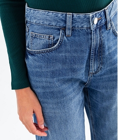jean wide leg taille haute femme bleuG445501_2