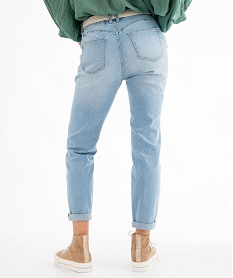 jean slim longueur 78eme avec ceinture femme bleu vif 78emeG446301_3