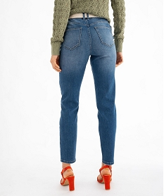 jean slim longueur 78eme avec ceinture femme bleu standard 78emeG446401_3