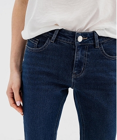 pantacourt en jean stretch coupe slim femme bleu standard pantacourt en jeanG446501_2