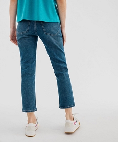 pantacourt en jean stretch coupe slim femme bleu pantacourt en jeanG446601_3