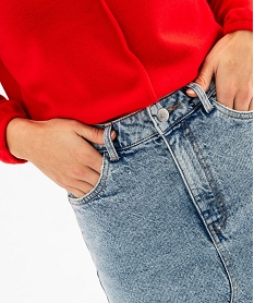jupe en jean midi femme grisG447001_2