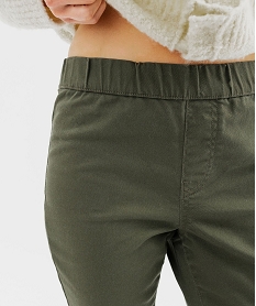 jegging a taille elastique femme kaki standard pantalonsG447901_2