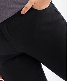 pantalon regular en viscose stretch femme grande taille noir pantalons et jeansG448601_2