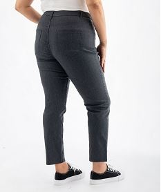 pantalon regular en viscose stretch femme grande taille gris standard pantalonsG448701_3