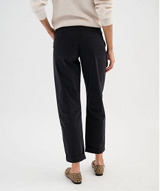 pantalon chino coupe regular femme noir standard pantalonsG449101_3
