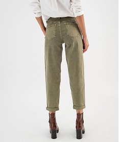 jean mom avec poches plaquees femme - lulucastagnette kaki standard pantalonsG449201_3