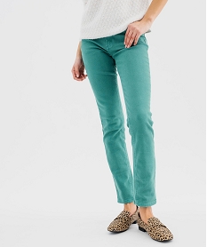 jean slim colore taille normale femme vert pantalonsG449501_4