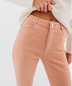 jean slim colore taille normale femme rose standard pantalonsG449601_2