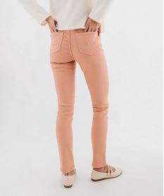 jean slim colore taille normale femme rose standard pantalonsG449601_3