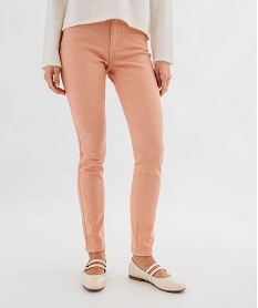 jean slim colore taille normale femme rose standard pantalonsG449601_4