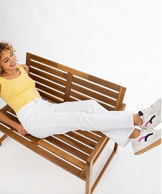 pantalon coupe regular taille normale femme beige pantalonsG450701_4