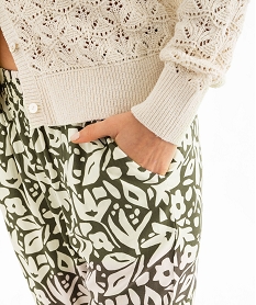 pantalon fluide imprime femme imprime fleurs pantalonsG450901_2