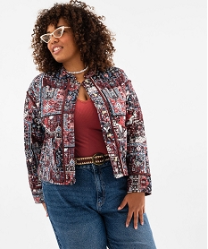 GEMO Veste matelassée imprimée femme grande taille Imprimé