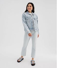 veste en jean classique femme blanc standard vestesG457801_4