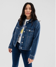 veste en jean classique femme bleu standard vestesG457901_4