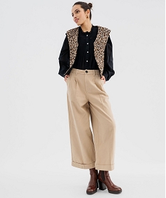 veste sans manche matelassee a motifs femme imprime vestesG458401_4