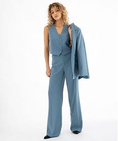 gilet de costume sans manches femme bleu standard vestesG458601_4