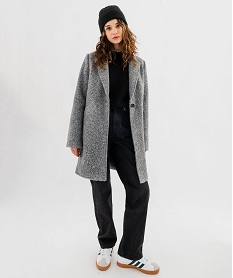 manteau court fermeture un bouton femme gris standard manteauxG459101_4
