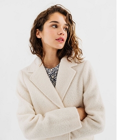 manteau court fermeture un bouton femme blanc chine manteauxG459201_2