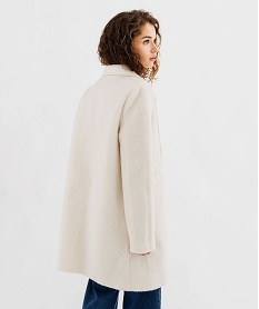 manteau court fermeture un bouton femme blanc chine manteauxG459201_3