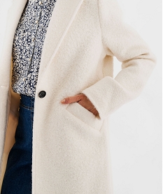 manteau court fermeture un bouton femme blanc chine manteauxG459201_4