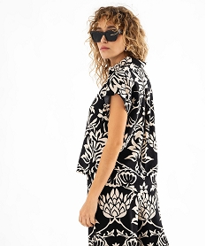 chemise sans manches et fluide en viscose imprimee femme imprime chemisiersG459501_3