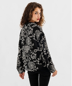 chemise a motifs fleuris femme imprime chemisiersG461201_3