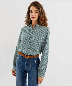 chemise fluide imprimee femme imprime chemisiersG461501_2