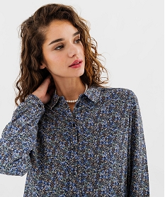 chemise fluide imprimee femme imprime floral chemisiersG461601_2