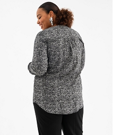 chemise a manches longues imprimee femme grande taille imprime chemisiersG461701_3