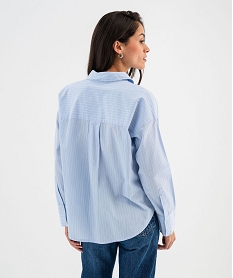 chemise rayee coupe oversize en coton femme rayure chemisiersG462801_3