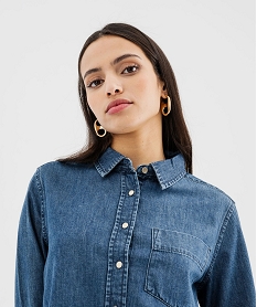 chemise en denim fluide femme bleu chemisiersG463201_2