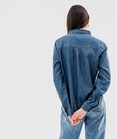 chemise en denim fluide femme bleu chemisiersG463201_3
