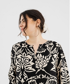 blouse imprimee femme grande taille noir blousesG465701_2