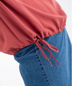 blouse manches longues et col v fluide femme grande taille rouge vif blousesG466401_3