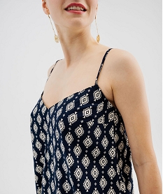 debardeur a fines bretelles en viscose fluide et imprimee femme imprime blousesG467001_2