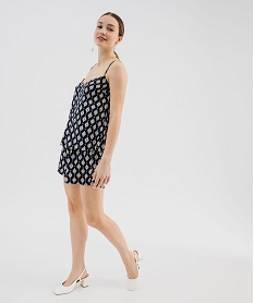debardeur a fines bretelles en viscose fluide et imprimee femme imprime blousesG467001_4