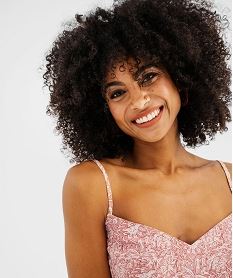 debardeur a fines bretelles en viscose fluide et imprimee femme imprime blousesG467201_2