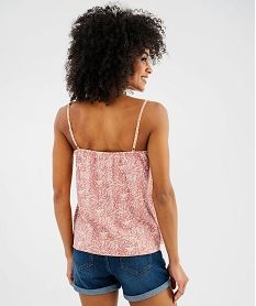 debardeur a fines bretelles en viscose fluide et imprimee femme imprime blousesG467201_3