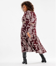 robe longue a manches longues fluide fleurie femme grande taille imprimeG467601_3